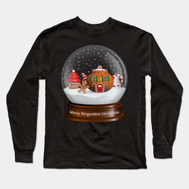 GingerMint Christmas Long Sleeve T-Shirt by LibrosBOOKtique